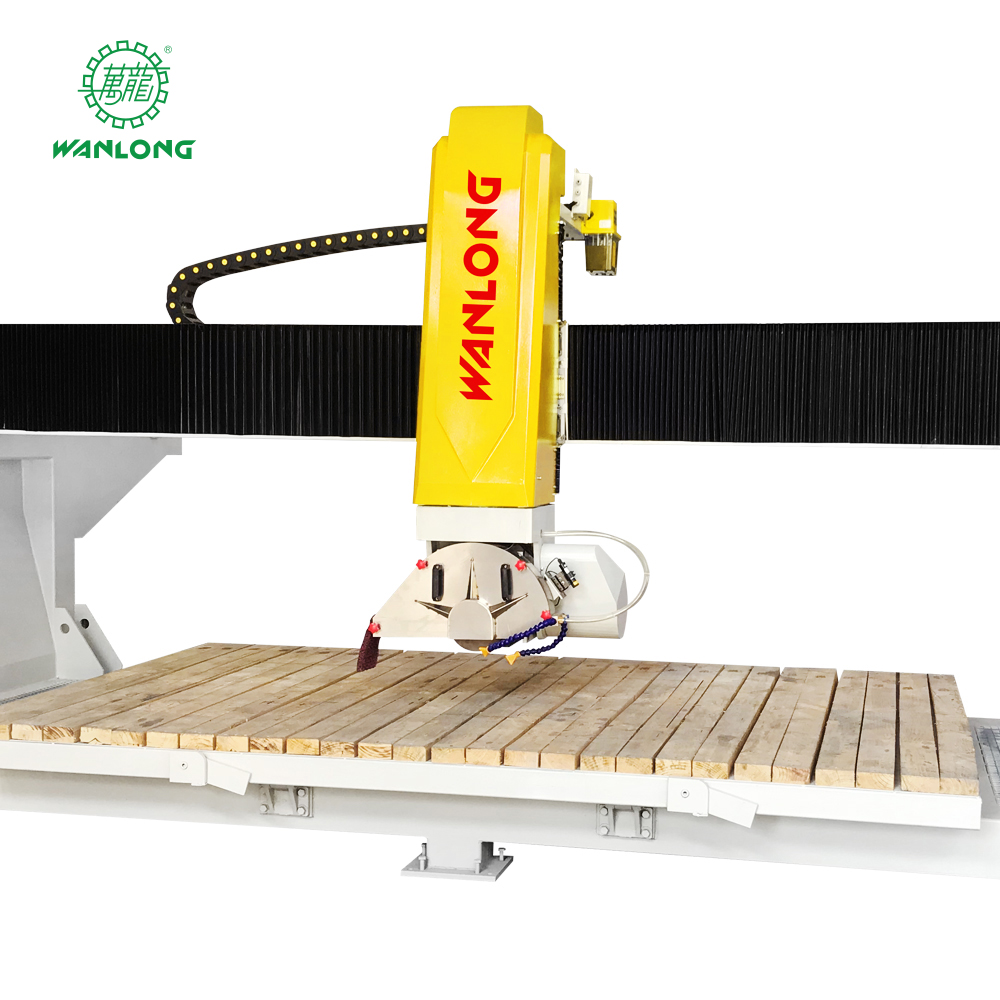 4 Axis CNC Laser Bridge Saw Machine For Granite Marble Stone Cutting